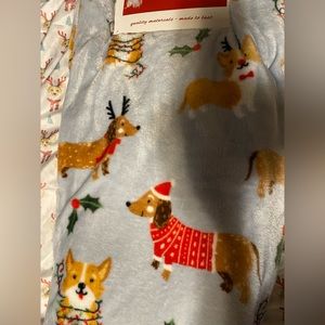 Christmas Corgi and Dachshund Blanket NEW